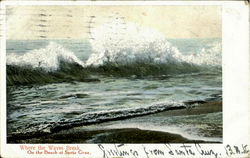 Where The Waves Break Postcard