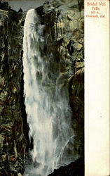 Bridal Veil Falls Yosemite, CA Yosemite National Park Postcard Postcard