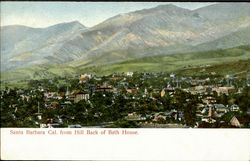 Hill Back O Bath House Santa Barbara, CA Postcard Postcard