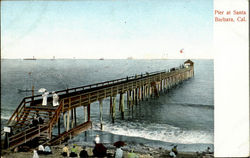 Pier At Santa Barbara California Postcard Postcard