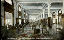 The Interior Of The Potter Hotel Santa Barbara, CA Postcard Postcard