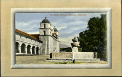 The Santa Barbara Mission California Postcard Postcard