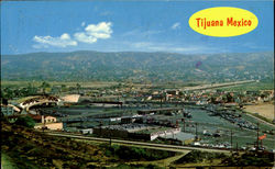 An Aerial View Of The International Border Tijuana, BC Mexico Postcard Postcard