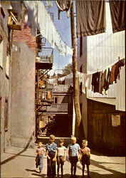 Wash Day, Sous Le Cap Street Postcard