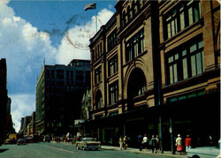 View Of St. Catherine Street Montreal, PQ Canada Quebec Postcard Postcard