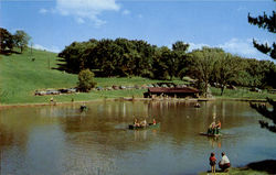 Schenk Lake, Oglebay Park Wheeling, WV Postcard Postcard
