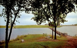 Walton Lake And Golf Course Fairfield, IA Postcard Postcard