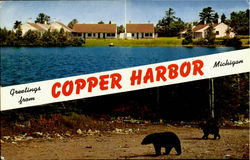 Greetings From Copper Harbor Michigan Postcard Postcard