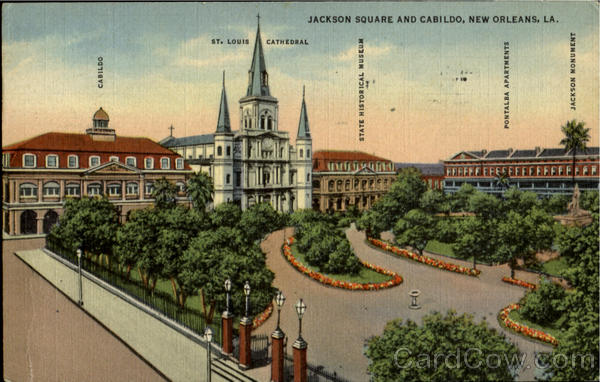 Jackson Square And Cabildo New Orleans Louisiana