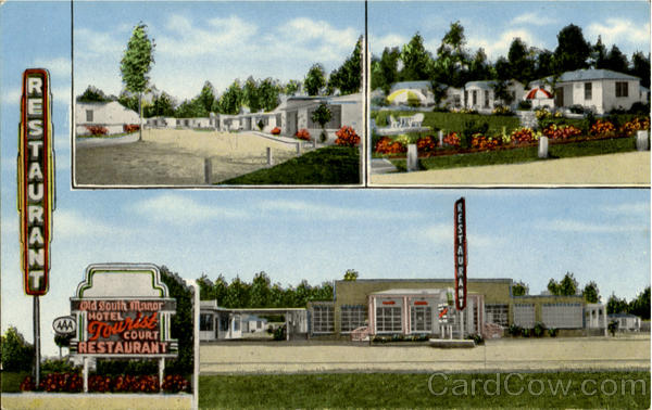 Old South Manor Motor Court And Restaurant, U,.S. 17 Savannah Georgia