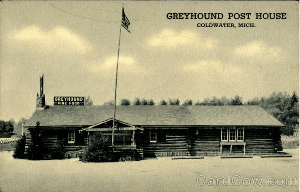 Greyhound Post House Coldwater Michigan