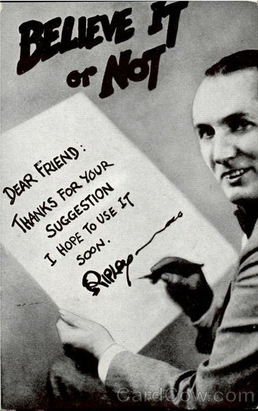 Ripley's Believe It Or Not Advertising