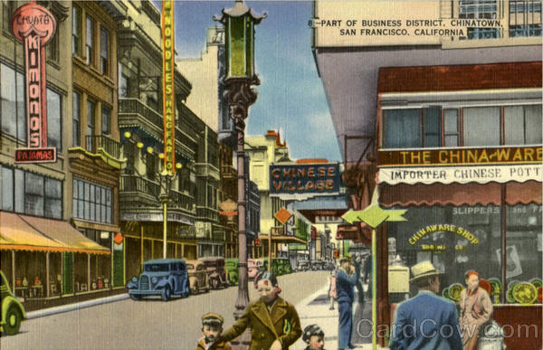 Part Of Business District, Chinatown San Francisco California