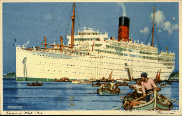 Franconia Cunard White Star Boats, Ships