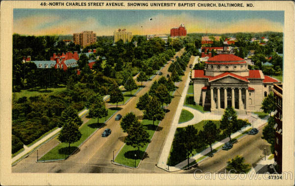 North Charles Street Avenue, University Baptist Church Baltimore Maryland