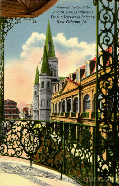 View Of The Cabildo And St. Louis Cathedral New Orleans Louisiana