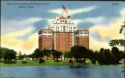 Lake Cliff Showing Cliff Towers Hotel Postcard