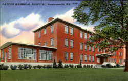 Patton Memorial Hospital Hendersonville, NC Postcard Postcard