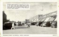 Business Street Wendell, NC Postcard Postcard