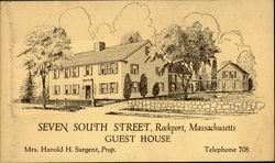 Guest House, 7 South Street Postcard