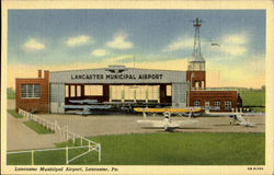 Lancaster Municipal Airport Pennsylvania Postcard Postcard