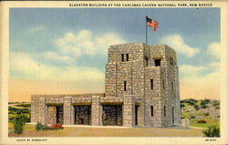 Elevator Building, Cavern National Park Postcard