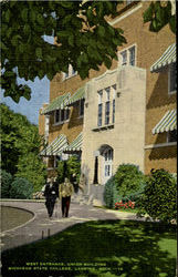 West Entrance Union Building, Michigan State College Postcard