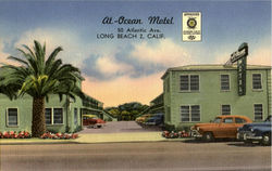 Ocean Motel, 50 Atlantic Ave Long Beach, CA Postcard Postcard