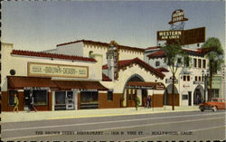 The Brown Derby Restaurant, 1628 N. Vine St Postcard