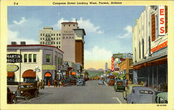 Congress Street Looking West Postcard