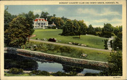 Hershey Country Club And Ninth Green Postcard