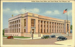 United States Post Office And Court House Fort Wayne, IN Postcard Postcard