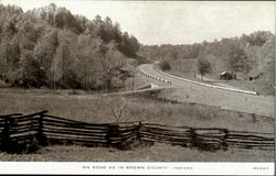 On Road 46 In Brown County Postcard