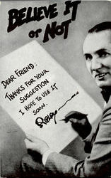 Ripley's Believe It Or Not Postcard