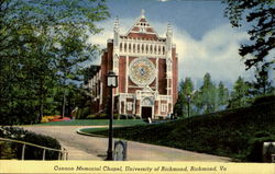 Cannon Memorial Chapel, University Of Richmond Postcard