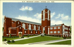Methodist Church Johnson City, TN Postcard Postcard