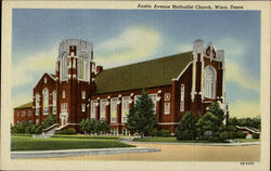 Austin Avenue Methodist Church Waco, TX Postcard Postcard