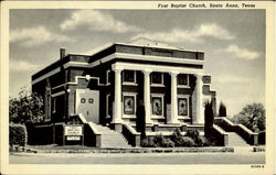 First Baptist Church Postcard