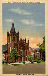 Washington Street Methodist Church Columbia, SC Postcard Postcard