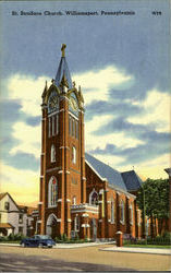 St. Boniface Church Williamsport, PA Postcard Postcard