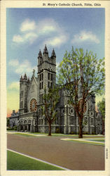 St. Mary's Catholic Church Tiffin, OH Postcard Postcard
