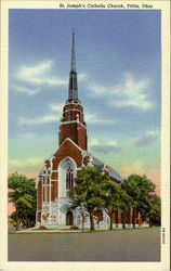 St. Joseph's Catholic Church Tiffin, OH Postcard Postcard