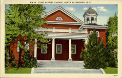 First Baptist Church North Wilkesboro, NC Postcard Postcard