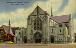 Central Lutheran Church Minneapolis, MN Postcard Postcard
