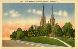 Saint Andrews Catholic Church Roanoke, VA Postcard Postcard