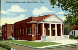 Cumberland Presbyterian Church Milan, TN Postcard Postcard