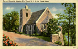 Garrett Memorial Chapel Bluff Point, NY Postcard Postcard