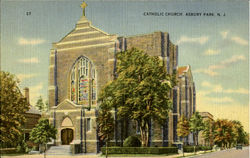 Catholic Church Asbury Park, NJ Postcard Postcard