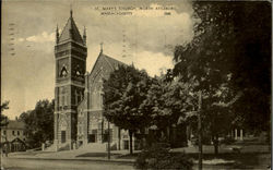 St. Mary's Church North Attleboro, MA Postcard Postcard