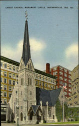 Christ Church, Monument Circle Indianapolis, IN Postcard Postcard